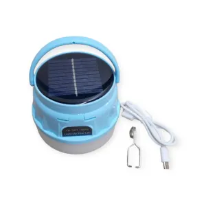 100W Solar Powered Camping Light With A Hook