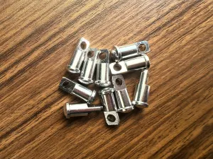 10pcs Aluminum Tent Pole Repair Tent Pole Flat End Plug End Tips Aluminum Alloy Spare End Plugs for 8.5mm Tent Poles or 9.5mm Tent Poles or 11mm Tent Poles or 13mm Tent Poles (for 8.5mm)