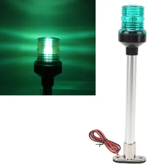 12 Inch Boat Navigation Lights, 316 Stainless Steel Base Led Anchor Navigation Lights, Boat Stern Light, Boat Anchor Lights for Pontoon and Fishing Boat Yacht All Round 360