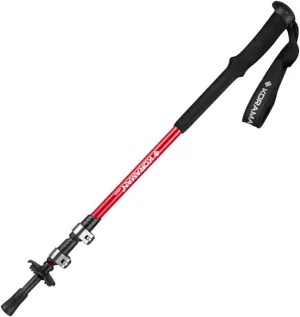 1pc Carbon Fiber Trekking Poles – Collapsible and Telescopic Walking Sticks with Natural Cork Handle and Extended EVA Grips, Ultralight Strong Hiking Poles for Backpacking Camping