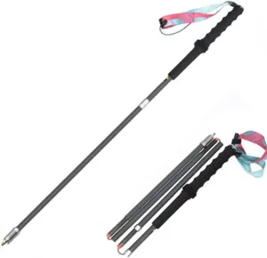 2 Pack Ultralight Carbon Fiber Trekking Poles -with Collapsible Antishock,Lightweight,Strong, Sleek, Comfortable for Hiking, Camping, Mountaining, Backpacking, Walking, Trekking/Bl