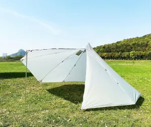 2 Person Tent for 4 Season Ultralight Teepee Hot Tent with Fire Retardant Stove Jack One Doors