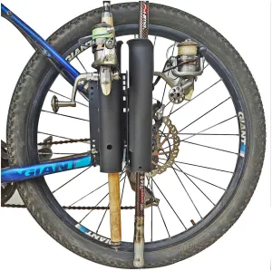 2-Tubes Fishing Rod Holder for Bike, Bike Fishing Pole Holder and Carrier,Rod Rack for Bicycle Fishing,Perfect Fishing Gift