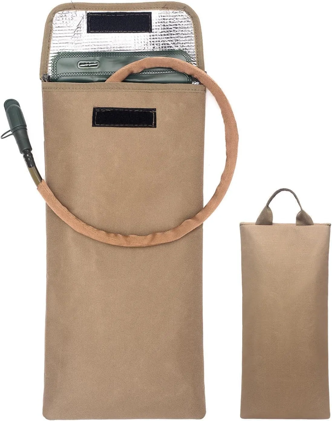 2PCS Hydration Bladder, Hydration Bladder Insulation Bag, Water Bag 2-2.5L Water Bladder Reservoir Insulation Thermal Pouch Bag for Outdoor Hiking Camping
