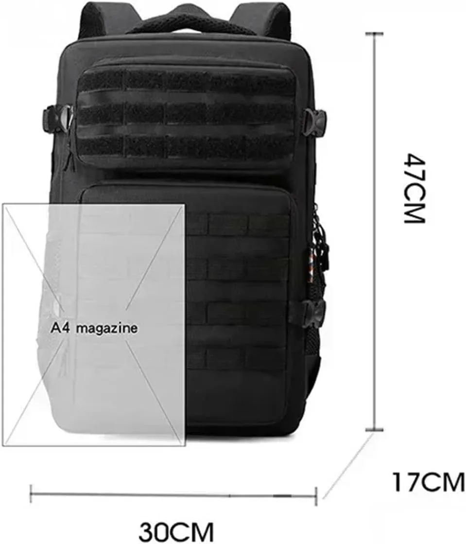 35L 1000D Nylon Waterproof Outdoor Rucksacks Tactical Sports Camping Hiking Trekking Hunting Molle Backpack(Water bottle bag)