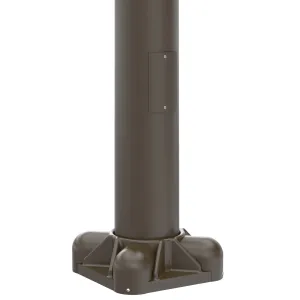 37' Tall x 8.0" Base OD x 4.5" Top OD x 0.250" Thick, Round Tapered Aluminum, Anchor Base Light Pole
