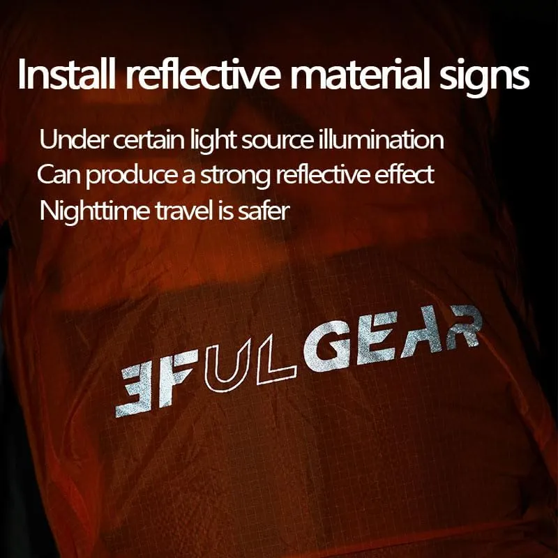 3F 20-85L backpack rain cover, waterproof, dustproof, wear-resistant, tear resistant outdoor hiking backpack cover (orange-XL)