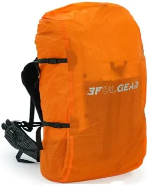 3F 20-85L backpack rain cover, waterproof, dustproof, wear-resistant, tear resistant outdoor hiking backpack cover (orange-XL)