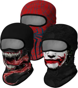 3PCS Balaclava Full Face Mask Ski Mask UV Protection Cover Motorcycle Full Face Mask for Men Women Outdoor Sports