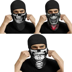 3PCS Balaclava Full Face Mask Ski Scarf Sun UV Protection Motorcycle Cycling Hood Men Women Outdoor Sports Covering