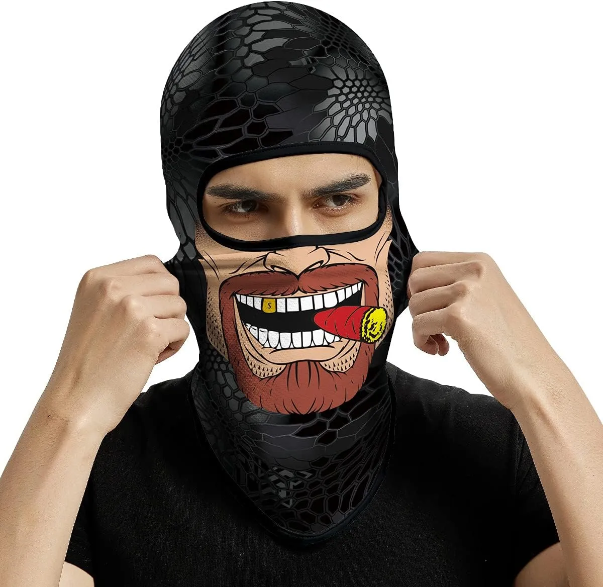 3PCS Balaclava Ski Mask Motorcycle Full Face Mask Outdoor Tactical Hood Headwear Mask Unisex for Cycling Halloween Windproof