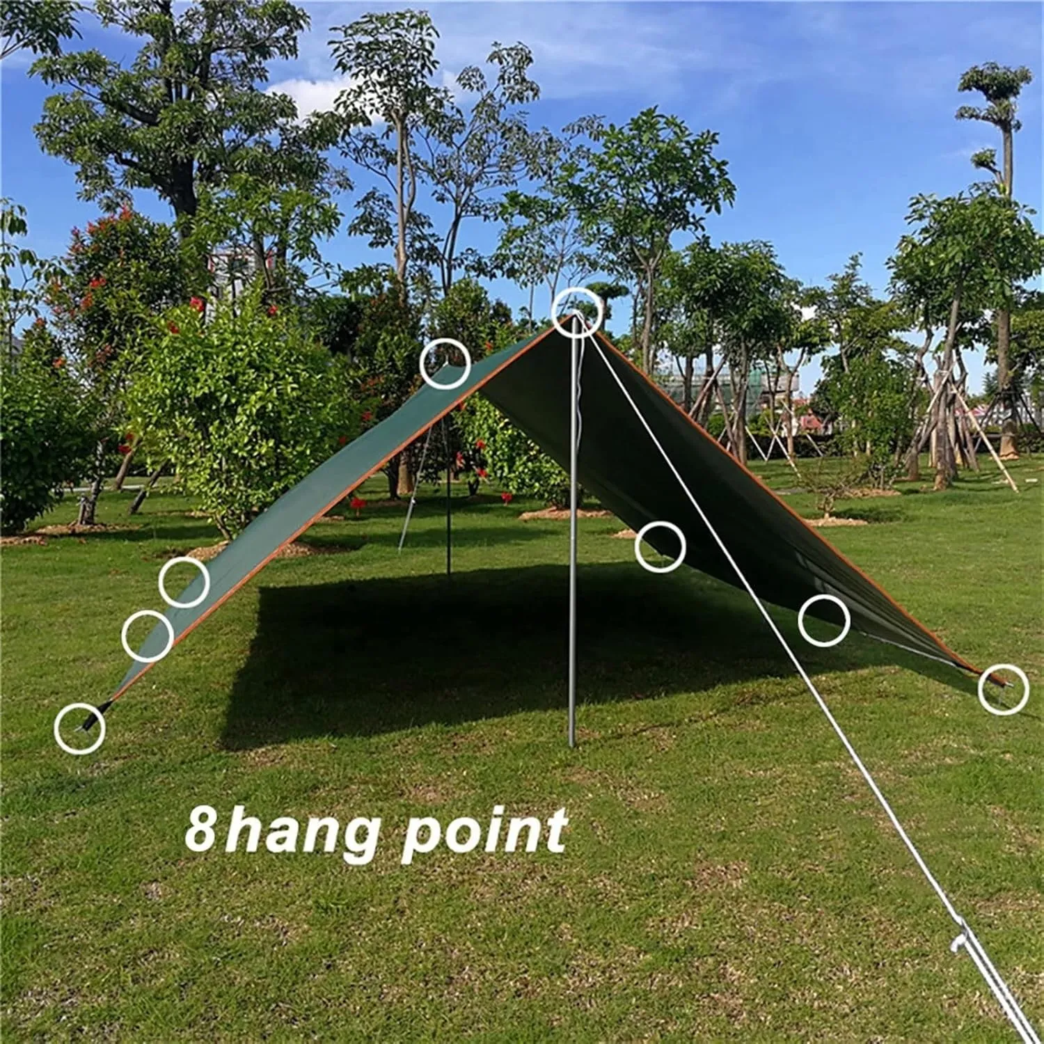 3x3m 3x4m 3x5m Awning Watertight Tarp Tent Outdoor Sun Shelter Camping Tourist Tarp Canopy Sunshade Sun Shade Beach Garden (Color : Style 1, Size : 3x4m)