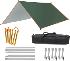 3x3m 3x4m 3x5m Awning Watertight Tarp Tent Outdoor Sun Shelter Camping Tourist Tarp Canopy Sunshade Sun Shade Beach Garden (Color : Style 1, Size : 3x4m)