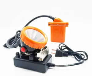 45W Head-Mounted Industrial Mining Lamp, IP56 Waterproof Shockproof Mining Headlamp with 2 Modes LED Rechargeable Outdoor Work Light