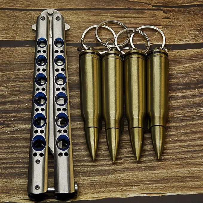 4Pcs Permanent Match Flint Match Keychain Flint Fire Starter Creative Metal Keychain Waterproof Emergency Survival Camping Keychain Lighter for Outdoor(No Oil)