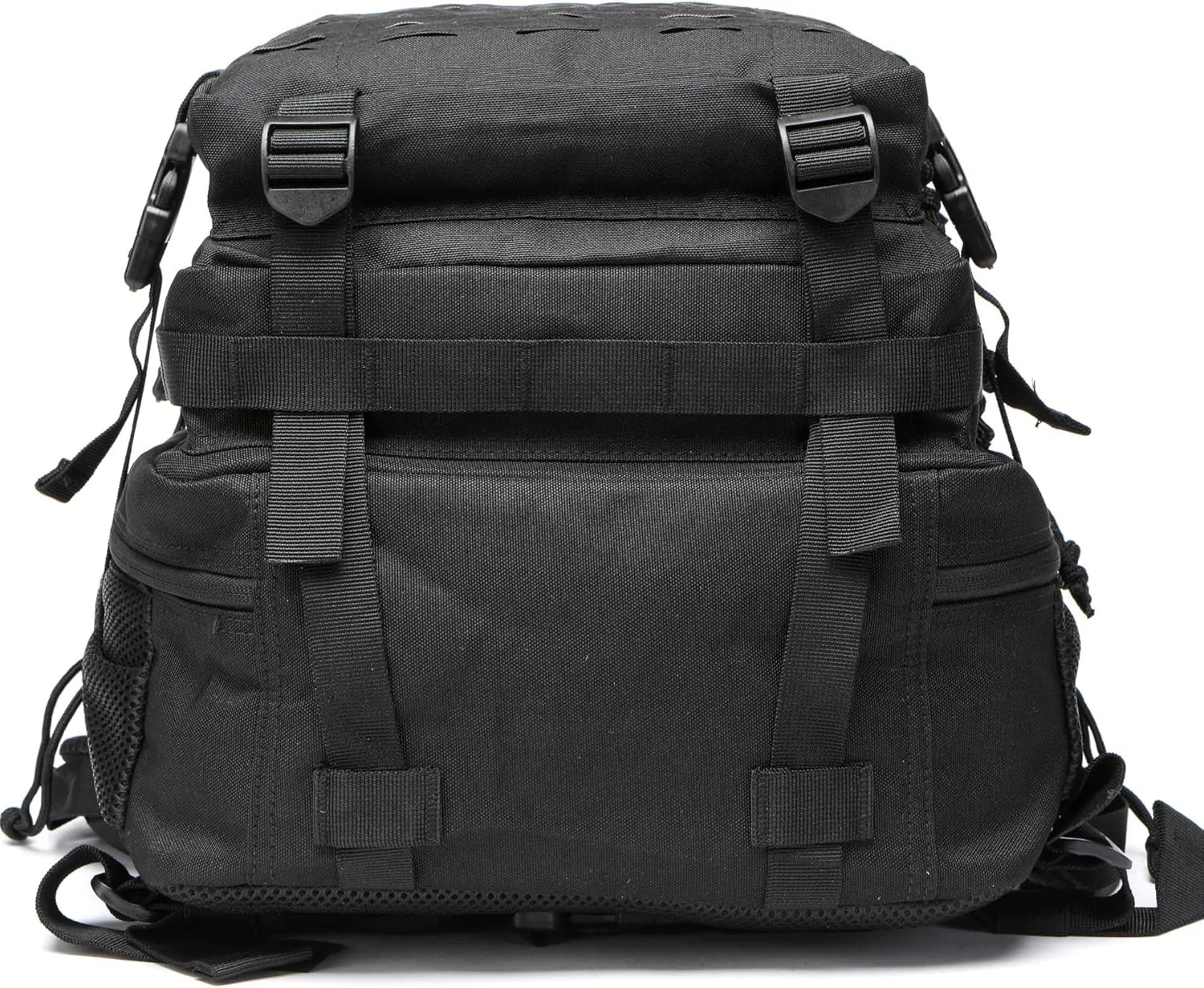 50L Tactical Military Backpack Waterproof Sturdy Bag for Hiking Camping Fishing Gym Backpack with Bottle Holder (ALL Black)