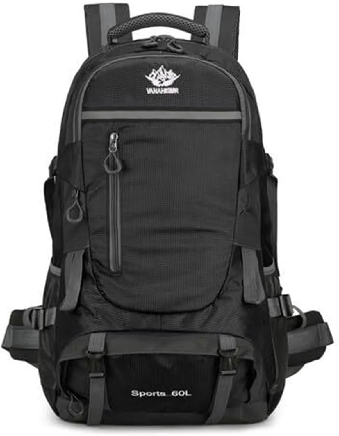60L Large Camping Backpack,Lightweight Hiking Trekking For Men Women Outdoors Large Capacity Mountaineering Bag(Bblack)
