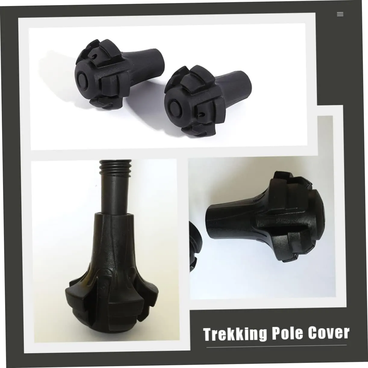 8 Pcs Trekking Pole Cover Travel Toiletry Climbing Accessories Trekking Pole Foot Protector Trekking