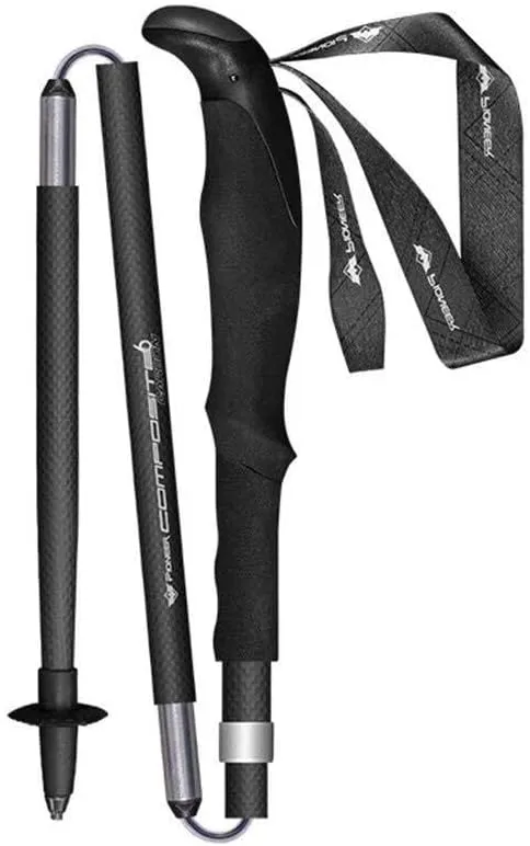 99% Carbon Fiber Trekking Poles, Lightweight Adjustable Collapsible Walking Sticks with Quick Lock, Anti-Shock Technology, Ergonomic EVA Handle for Hiking, Trekking, Camping
