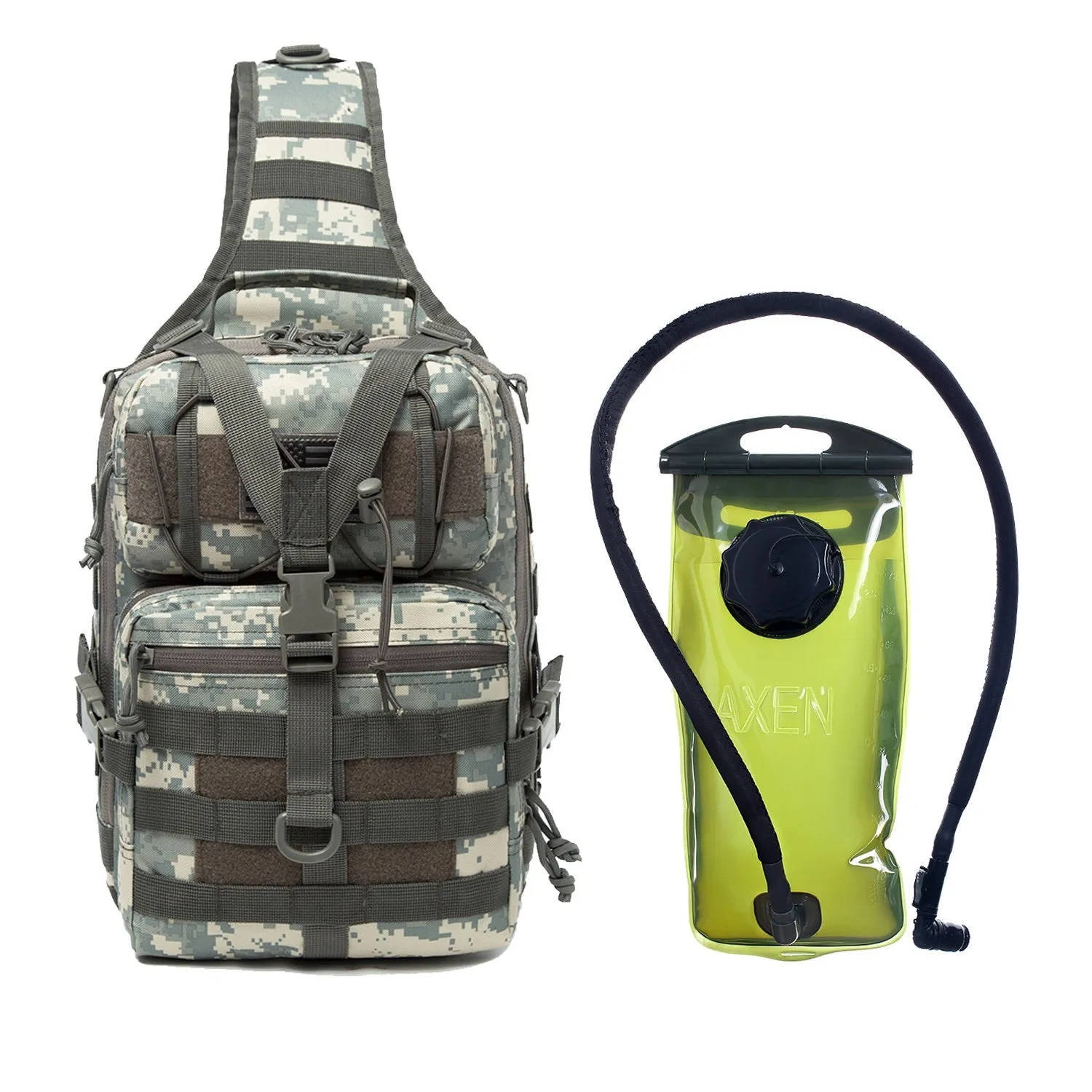 Actical Sling Bag Pack Military Rover Shoulder Sling Backpack EDC Molle Assault Range Bag Everyday out Carry Diaper Bag Carry Bag Small Dyt-003