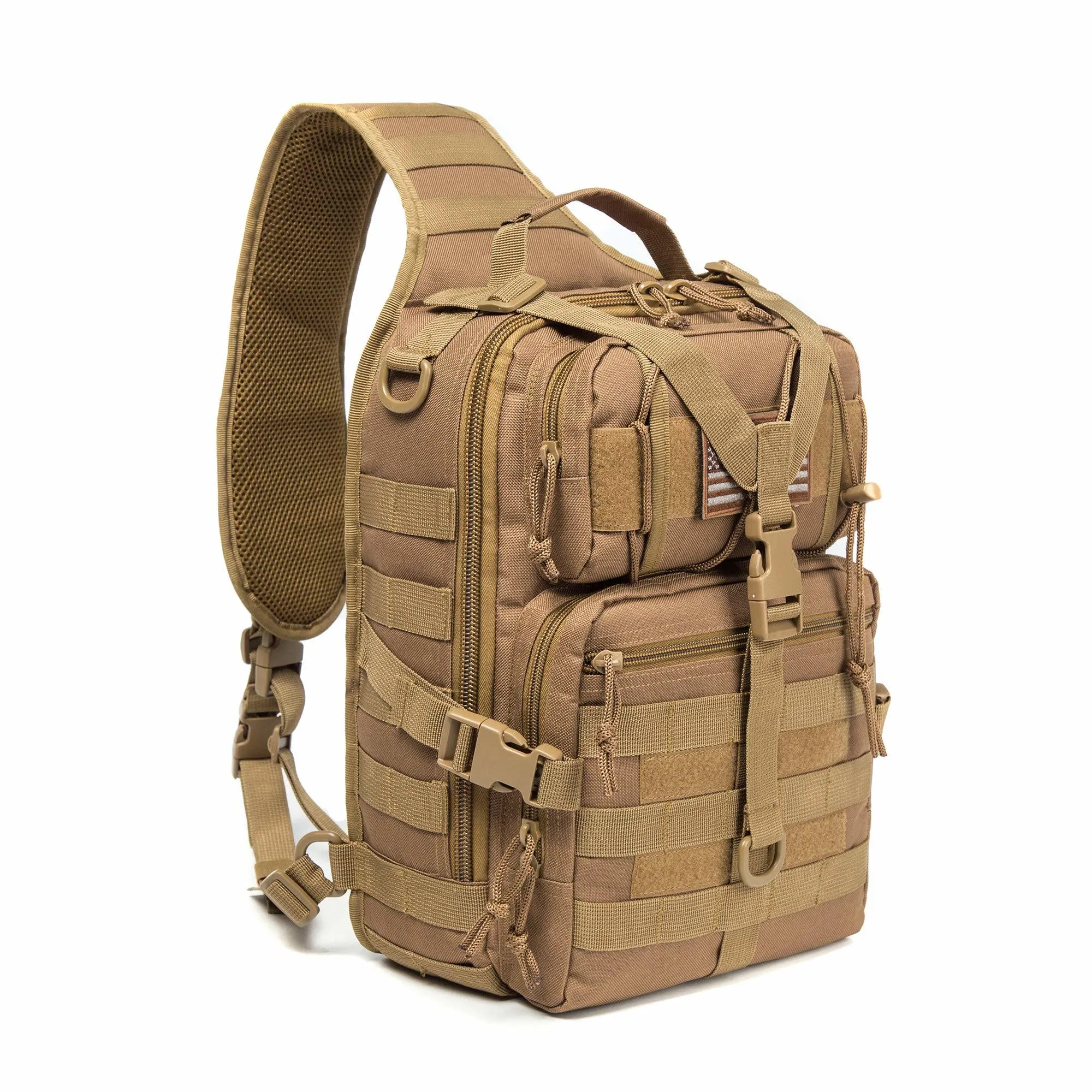 Actical Sling Bag Pack Military Rover Shoulder Sling Backpack EDC Molle Assault Range Bag Everyday out Carry Diaper Bag Carry Bag Small Dyt-003