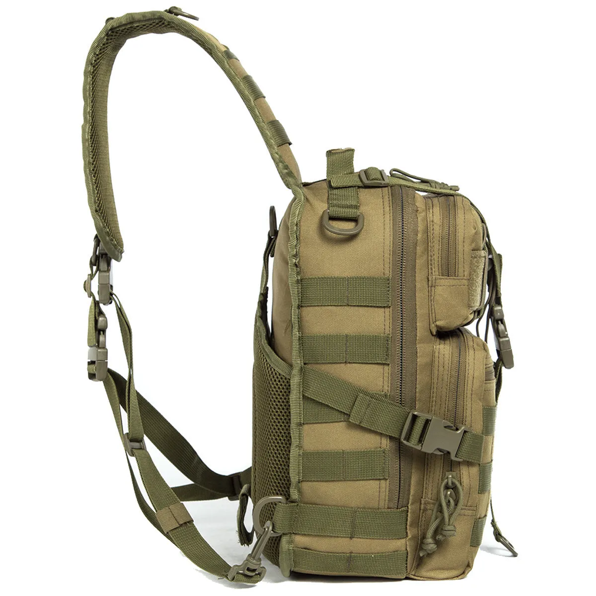 Actical Sling Bag Pack Military Rover Shoulder Sling Backpack EDC Molle Assault Range Bag Everyday out Carry Diaper Bag Carry Bag Small Dyt-003