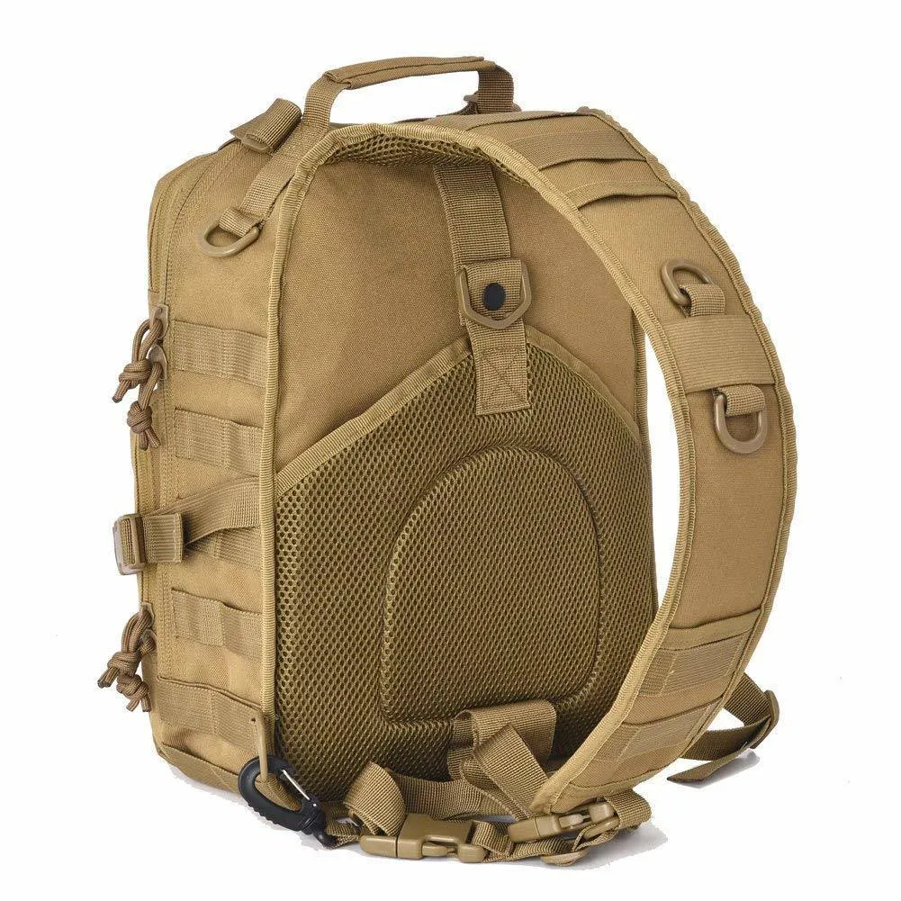 Actical Sling Bag Pack Military Rover Shoulder Sling Backpack EDC Molle Assault Range Bag Everyday out Carry Diaper Bag Carry Bag Small Dyt-003