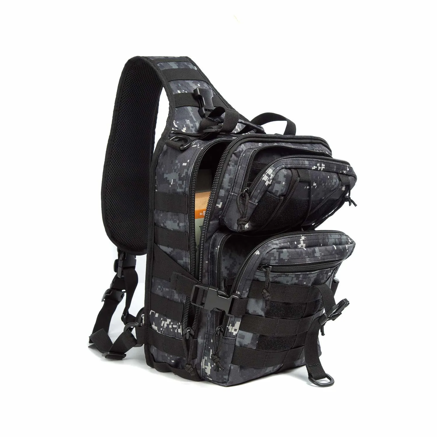 Actical Sling Bag Pack Military Rover Shoulder Sling Backpack EDC Molle Assault Range Bag Everyday out Carry Diaper Bag Carry Bag Small Dyt-003