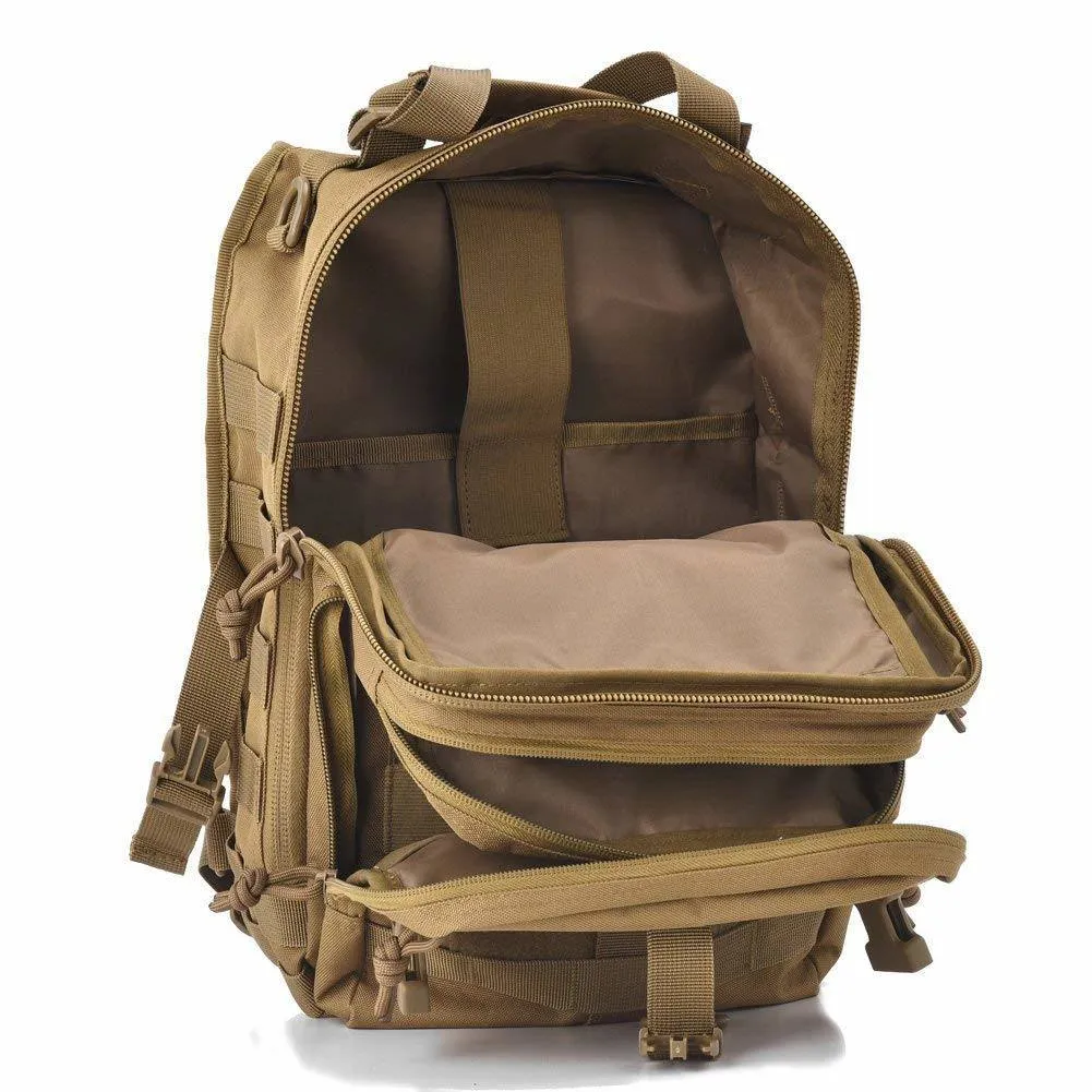 Actical Sling Bag Pack Military Rover Shoulder Sling Backpack EDC Molle Assault Range Bag Everyday out Carry Diaper Bag Carry Bag Small Dyt-003