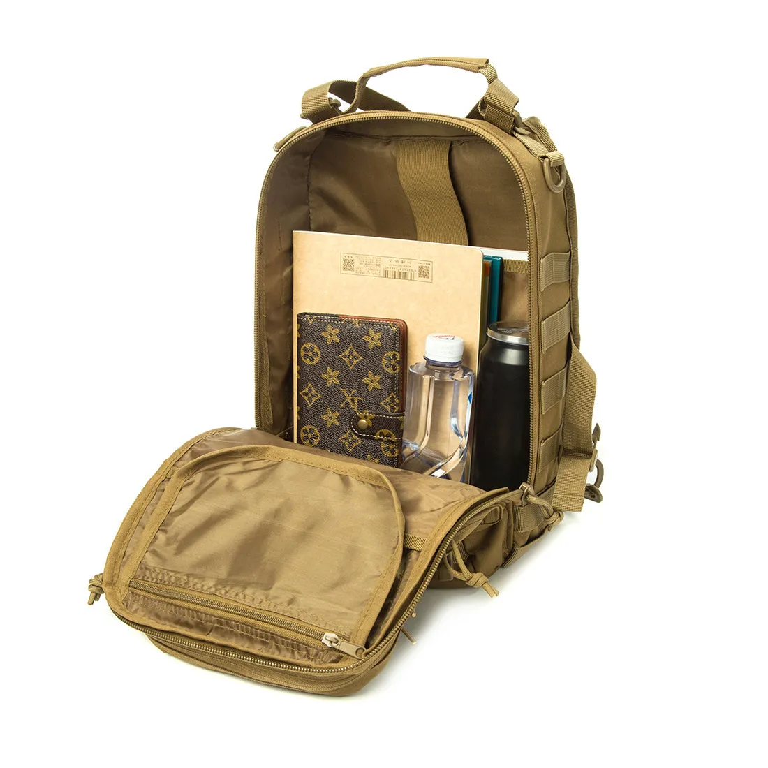 Actical Sling Bag Pack Military Rover Shoulder Sling Backpack EDC Molle Assault Range Bag Everyday out Carry Diaper Bag Carry Bag Small Dyt-003