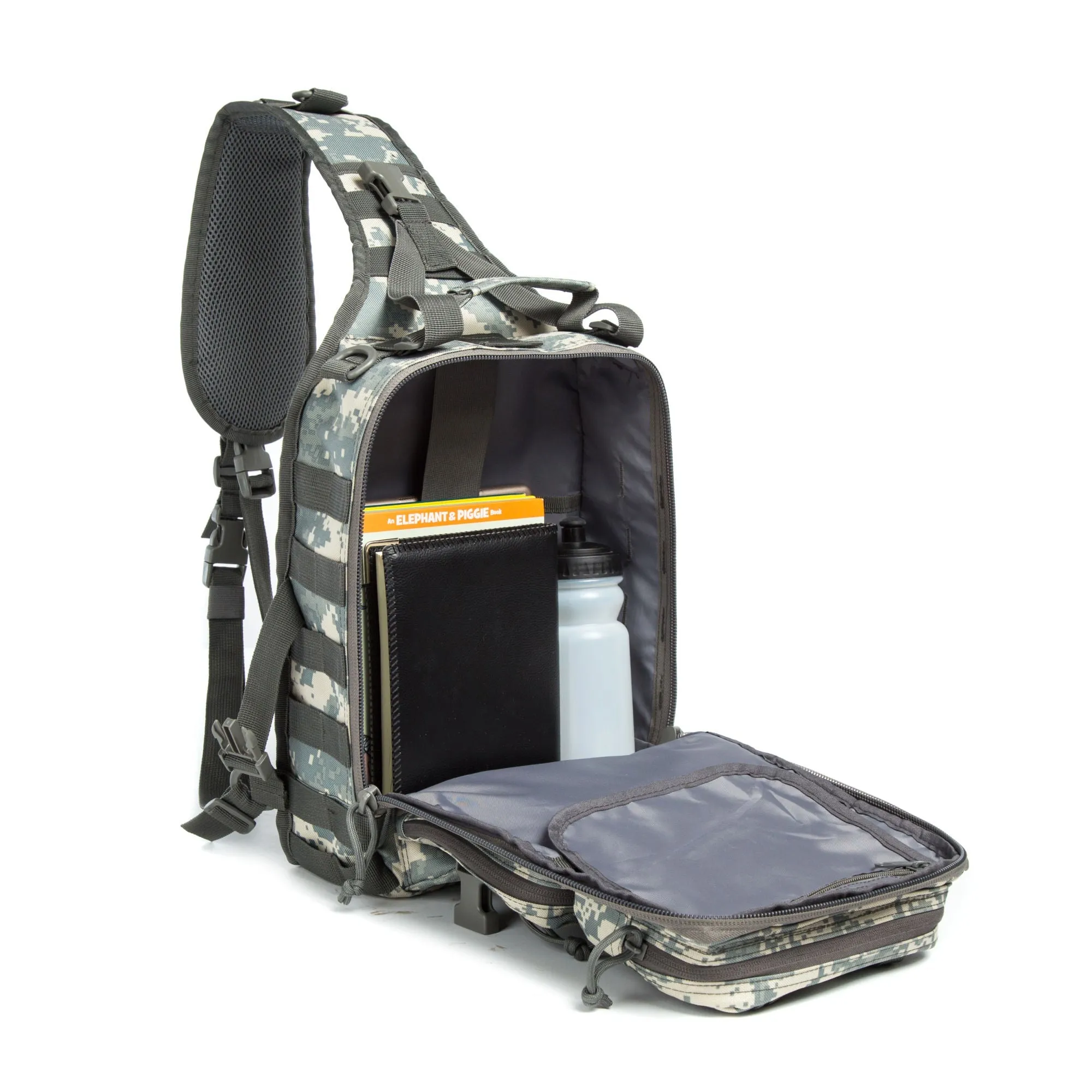 Actical Sling Bag Pack Military Rover Shoulder Sling Backpack EDC Molle Assault Range Bag Everyday out Carry Diaper Bag Carry Bag Small Dyt-003