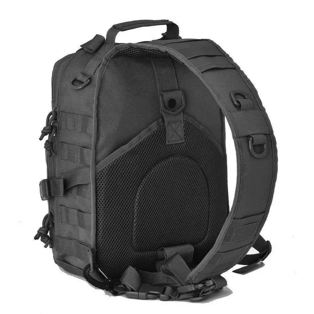 Actical Sling Bag Pack Military Rover Shoulder Sling Backpack EDC Molle Assault Range Bag Everyday out Carry Diaper Bag Carry Bag Small Dyt-003