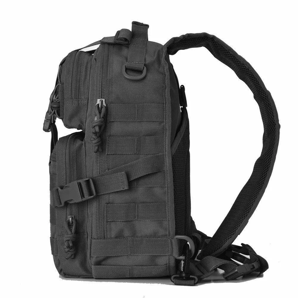 Actical Sling Bag Pack Military Rover Shoulder Sling Backpack EDC Molle Assault Range Bag Everyday out Carry Diaper Bag Carry Bag Small Dyt-003
