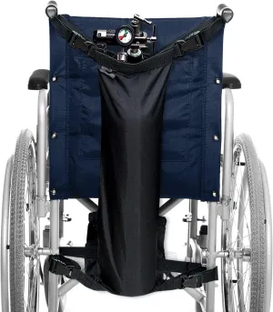 AdirMed Oxygen Cylinder Bag for Wheelchairs (D & E Cylinders) - Oxygen Tank Carrier/Cylinder Holder