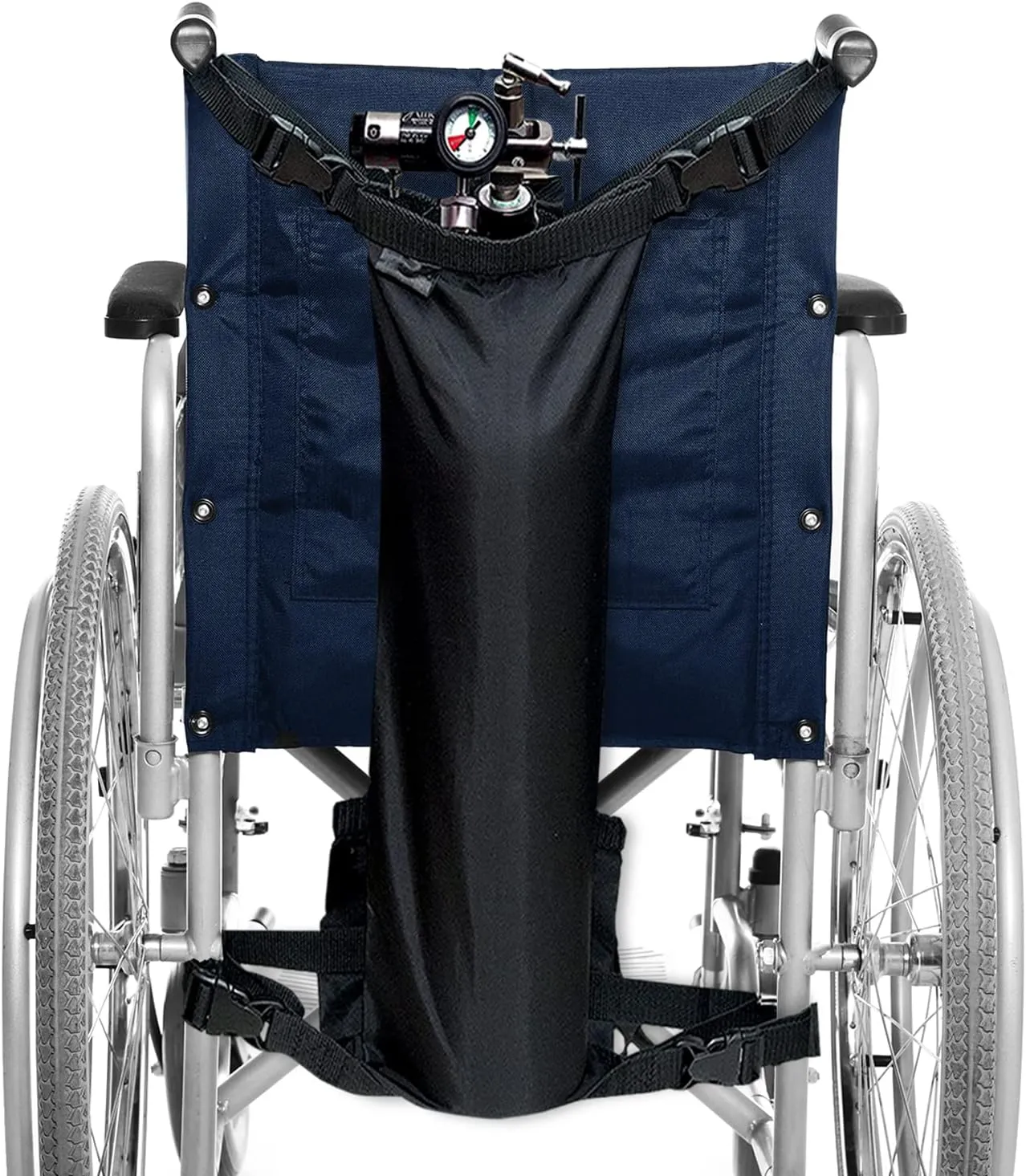AdirMed Oxygen Cylinder Bag for Wheelchairs (D & E Cylinders) - Oxygen Tank Carrier/Cylinder Holder