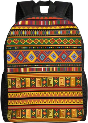 Africa Art Minimalist Laptop Backpack – Waterproof Business Travel Bag, Breathable Design, Modern Work & Leisure