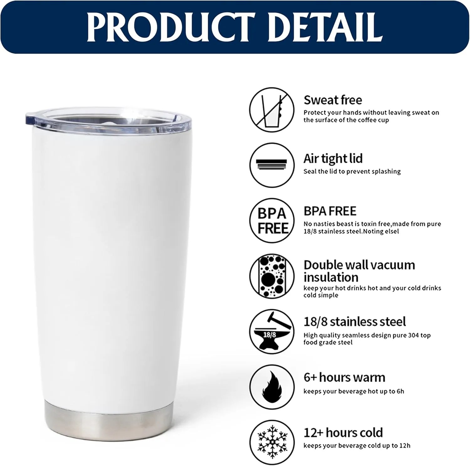 Air Force Military Coffee Tumbler - BMT Gifts for Airman - US Flag Graduation Gift - Veteran Birthday Tumbler With Lid