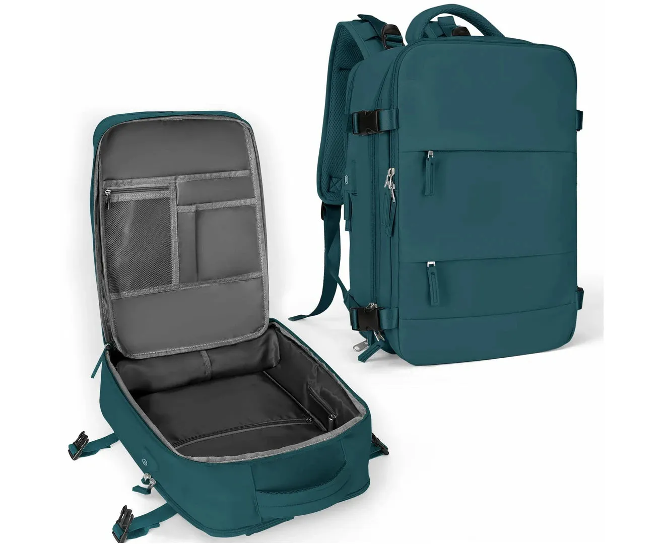 Airline Approved Carry on Backpack Travel Backpack Gym Backpack Waterproof Business Laptop Daypack,Darkgreen