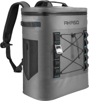 AKASO Soft Cooler Bag 24 Cans Portable Insulated Cooler Bags for Men Reusable Leakproof Cooler Bags for Camping Beach Travel Picnic Boating Fishing Outdoor