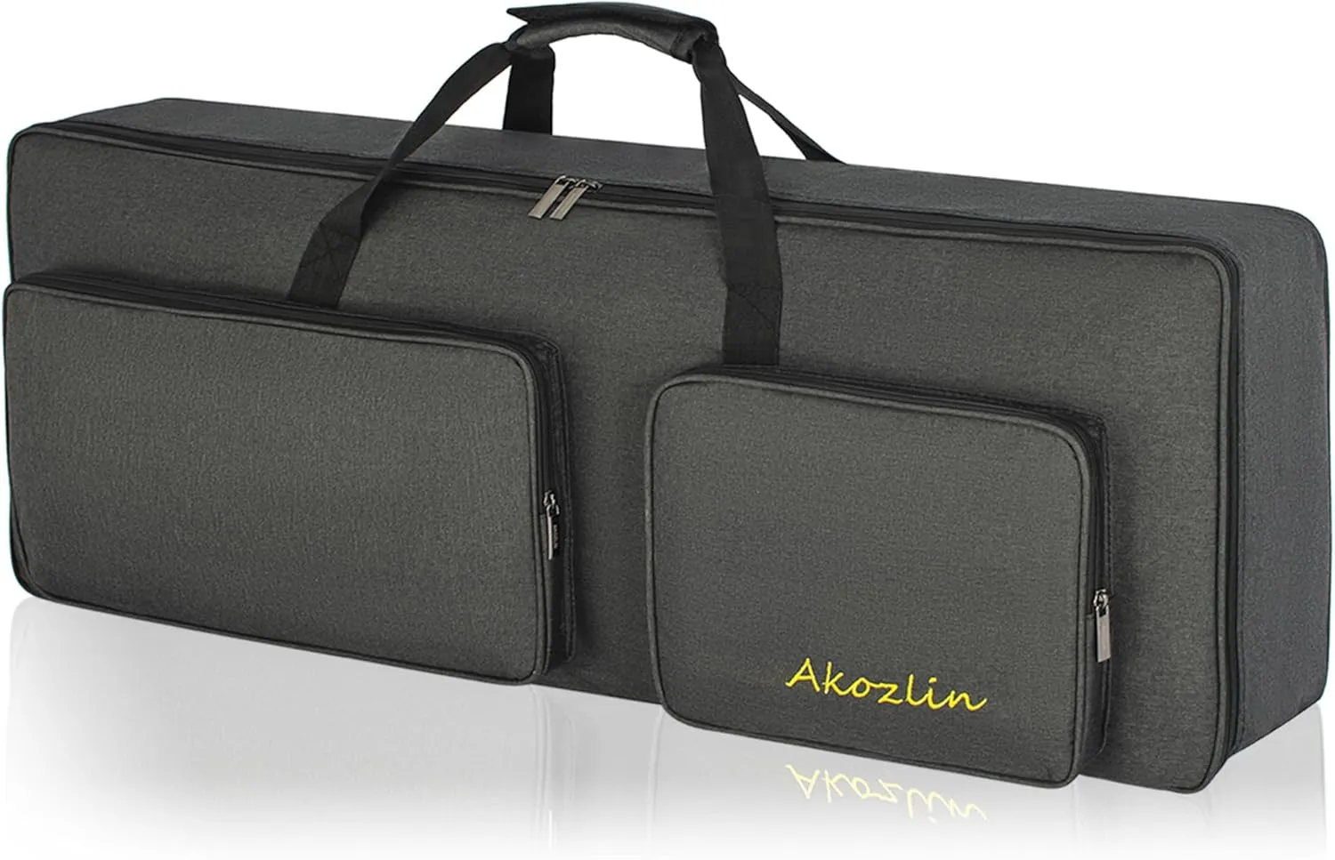 AKOZLIN 49-Key Keyboard Gig Bag 34"×13"×4" Portable Electric Piano Case Foldable Bag For 49-Note Keyboard