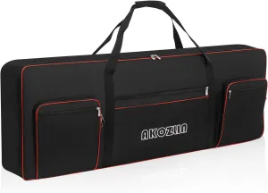 AKOZLIN 76 Keys Electric Piano Keyboard Gig Bag 47"x6.5"x18.1" Soft 76 Note Keyboards Case With 5-Pocket for Keyboard Accessaries