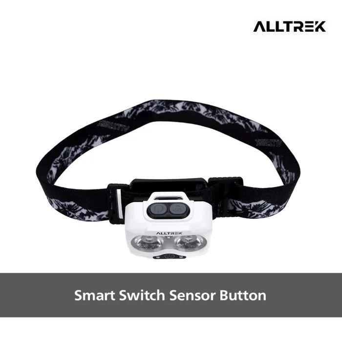 ALLTREK HL430 Lampu Senter Kepala Super Terang Headlamp 430 Lumens Hybrid