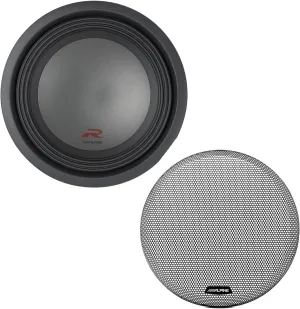Alpine R-W12D2 12" Subwoofer with KTE-12G.2 12" Speaker Grill
