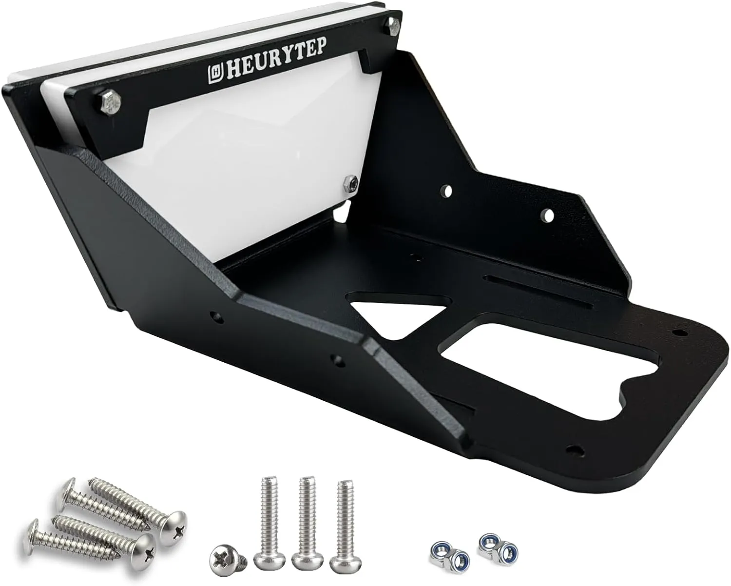 Aluminium Transom Trolling Motor Mount for Kayaks,Trolling Motor Transom Mount, Kayak Trolling Motor Mount with Locking Lip, Trolling Motor Bracket in Freshwater and Saltwater (1 Pack, Black)