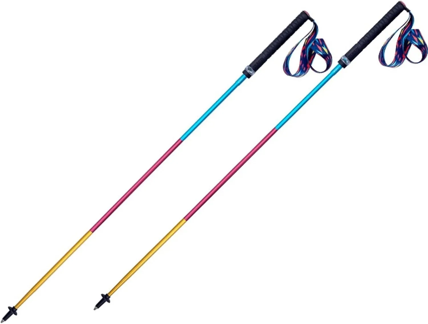 Aluminum Alloy Walking Trekking Poles, Telescopic Anti-Shock Hiking Adjustable Lightweight Walking Poles Stick for Men and Women.