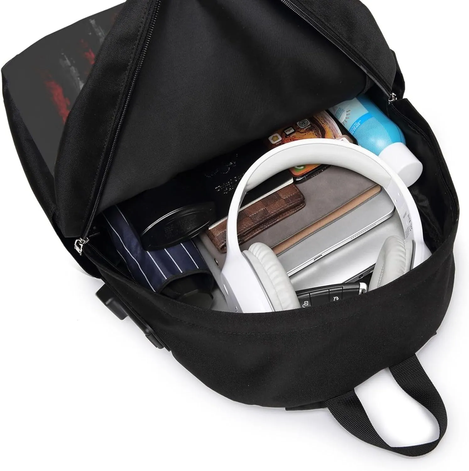 American flag Backpack, 17 Inch Travel Business Laptop Backpack With USB Port for Women Men