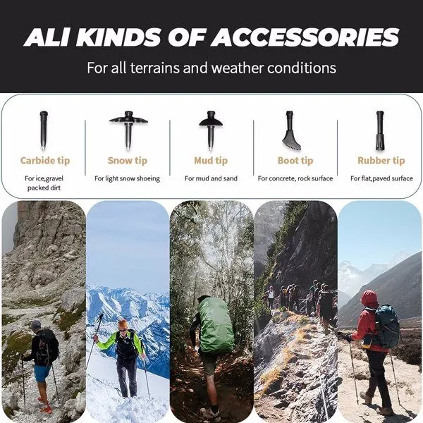 Anti-Shock of Specialty items Adjustable Low-cost opportunity Pair Trekking Poles