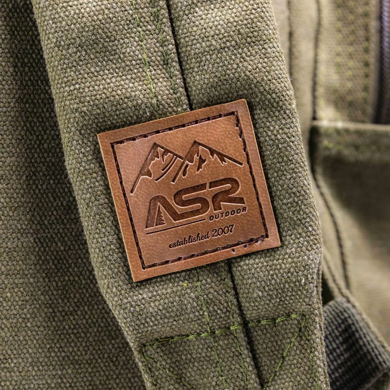 ASR Outdoor 30L Heavy Duty Gold Prospecting Backpack, Canvas Camping Rucksack (OD Green)