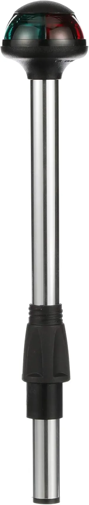 attwood 5092-10-7 Pulsar Bi-Color 10-Inch Marine Boat Pole Light with 2-Pin Mounting Base,Silver, One size