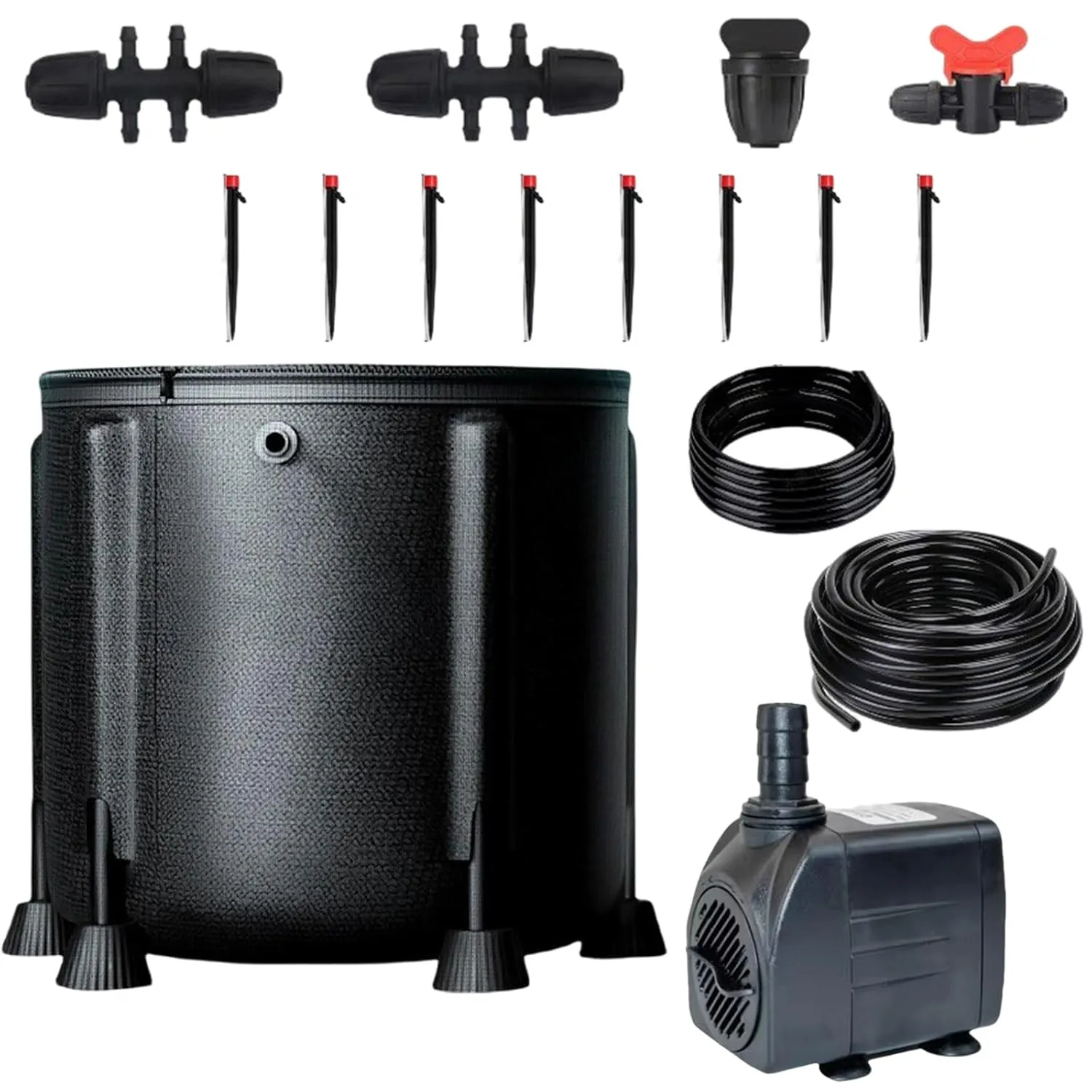 Automatic Drip Irrigation Kits with 13 Gallon Foldable Reservoir and 15W Upgraded Water Pump, Autopot Watering Systems with 8 Drip Emitters, Self Watering System for Plants Indoor